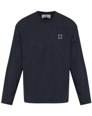 Stone Island Long-Sleeved T-Shirt - Blue