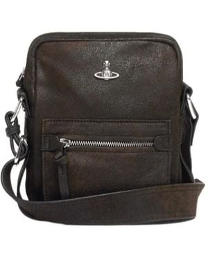 Vivienne Westwood Jackson Crossbody Satchel - Black