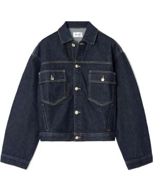 FRAME Button Denim Jacket - Blue