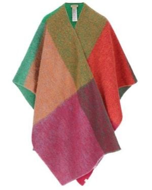Woolrich Color-Blocked Cape - Red