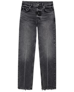 Anine Bing Belt Loop Jeans - Grey
