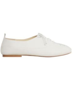 Celine Lise Perforated Triomphe Richelieu - White