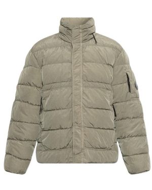 C.P. Company Long-Sleeved Down Jacket - Grey