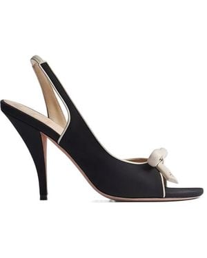 Dior Bow Heeled Slingback Sandal - Blue