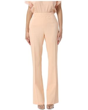 Twinset Creased Casual Pants - Natural