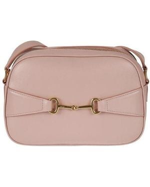 Celine Crecy Bright Sheepskin Camera Bag - Pink