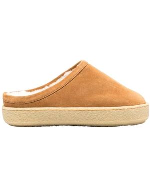 Isabel Marant Fozee Suede Mules - Natural
