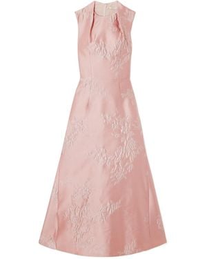Emilia Wickstead Sleeveless Printed Midi Dress - Pink