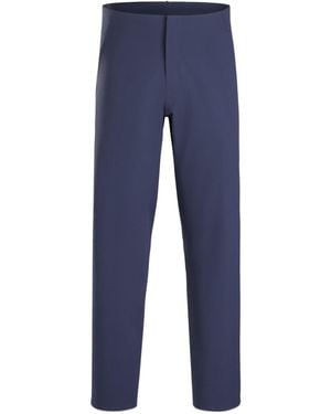 Veilance Pleat Detailed Straight Leg Pants - Blue