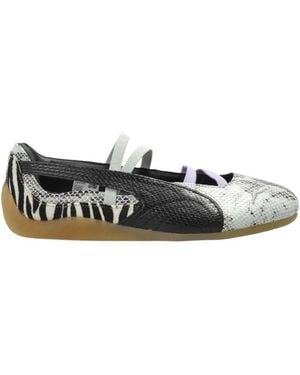PUMA Round-Toe Ballet Flats - Black