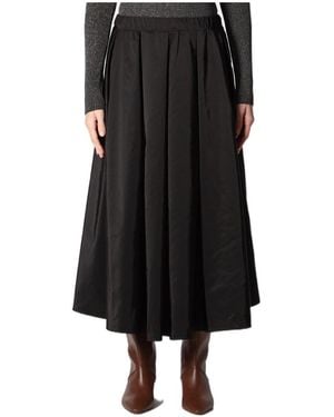 Roberto Collina Elastic-Waist Skirt - Black