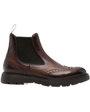Doucal's Round-Toe Chelsea Boots - Brown