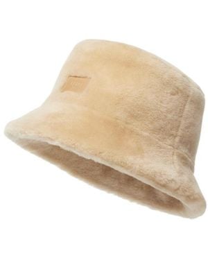 Fendi Montone Bucket Hat - Natural