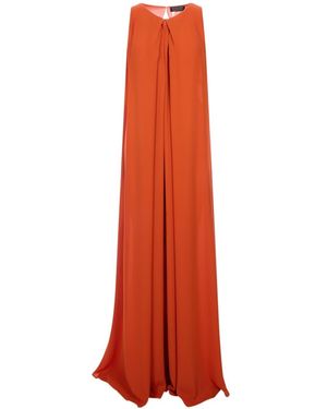 Gianluca Capannolo Pleated Sleeveless Maxi Dress - Red