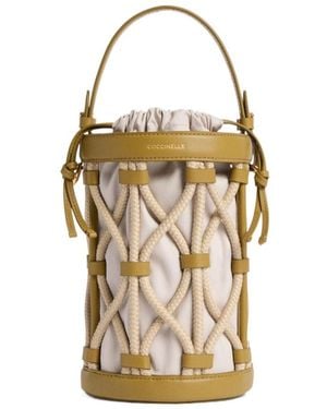 Coccinelle Logo Stamp Drawstring Tote Bag - Multicolour