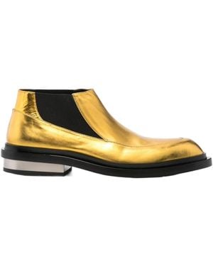 Jil Sander Lamé Ankle Boots - Yellow