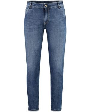 PT01 Tory Burch Indie Slim Tapered Jeans - Blue