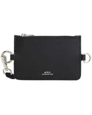 A.P.C. Zip Wallet - Black