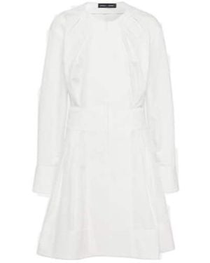 Proenza Schouler Eileen Cotton Poplin Minidress - White