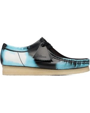 Clarks Wallabee Derby Shoes - Blue