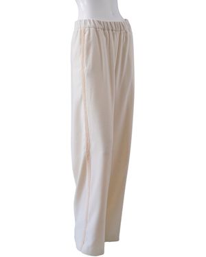 Herno Regular Fit Wide Leg Trousers - White