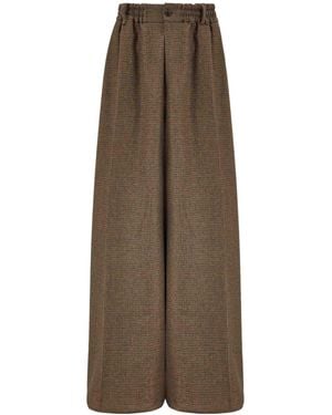 Martine Rose Wide Leg Elasticated Waistband Pants - Natural