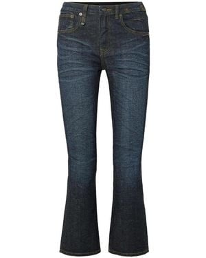 R13 Flare Leg Jeans - Blue