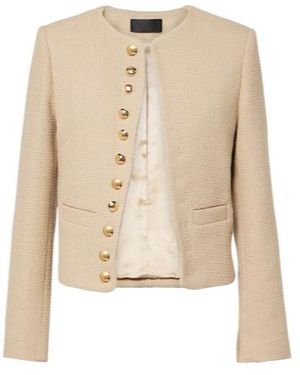 Nili Lotan Button-Down Casual Jacket - Natural