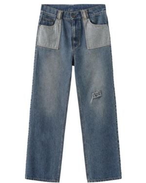 Marissa Chiara Belt Loop Jeans - Blue