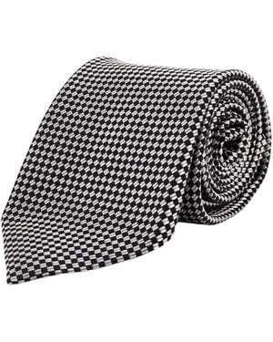 Tom Ford Micro Pattern Tie - Brown