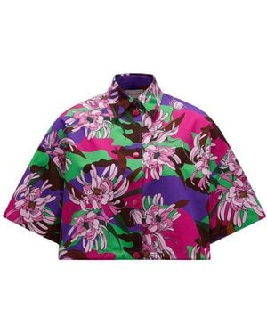 Moncler Printed Cotton Shirt - Pink