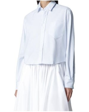 Ami Paris Long-Sleeved Shirt - Blue