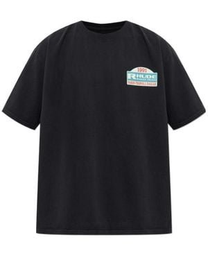 Rhude Graphic-Print T-Shirt - Black