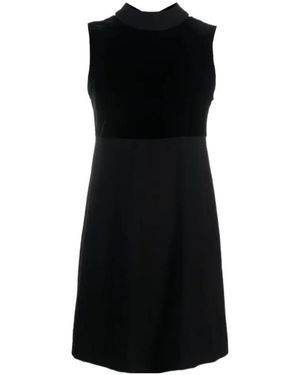 STAUD Quant Bow-Detail Mini Dress - Black