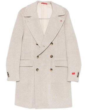 Isaia Long-Sleeved Coat - Natural