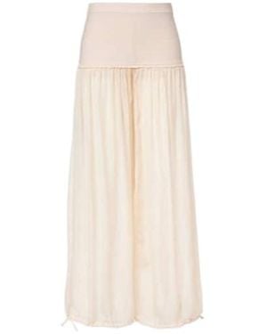 Nensi Dojaka Mid-Rise Wide-Leg Trousers - White