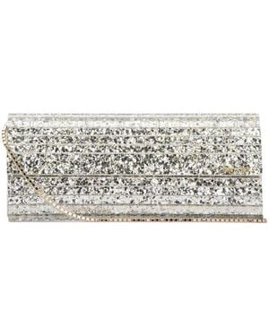 Jimmy Choo Sweetie Glitter Clutch - Grey