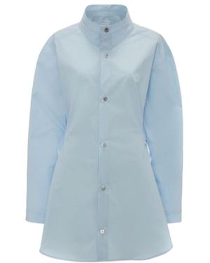 JW Anderson High-Neck Shirt Dress - Blue
