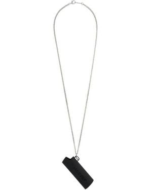 Ambush Lighter Pendant Necklace - White