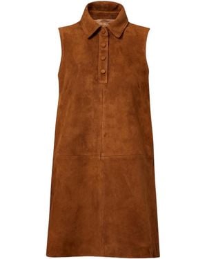 FRAME Sleeveless Dress - Brown