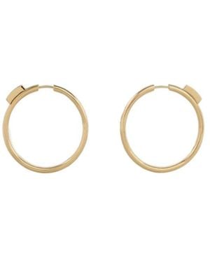 Celine Systeme Large Hoops - Metallic