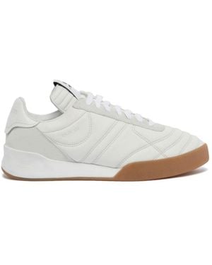 Courreges Calf Leather Low-Top Sneakers - White