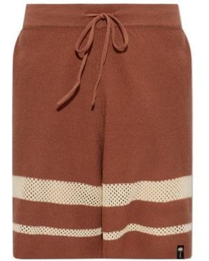 Palm Angels Drawstring Shorts - Brown
