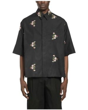 Simone Rocha Floral Shirt - Black