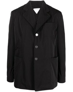 Bottega Veneta Single Breasted Long Sleeved Blazer - Black