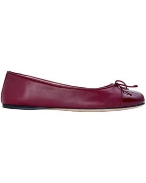 Gucci Logo Ballet Shoes - Purple
