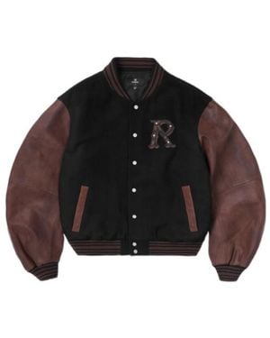 Represent Vintage Varsity Jacket - Black