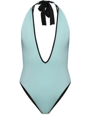 Balmain Sleeveless One-Piece Swimsuit - Blue