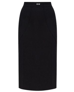 Versace Jeans Couture Waistband-Detail Pencil Skirt - Black