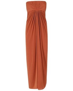 Alberta Ferretti Tube Top Dress - Orange